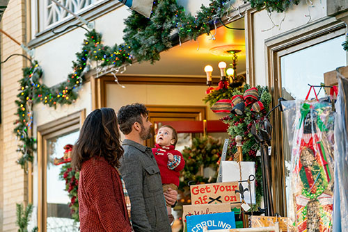 Downtown Hendersonville at Christmas time Christmas Lights Contest Hendersonville NC