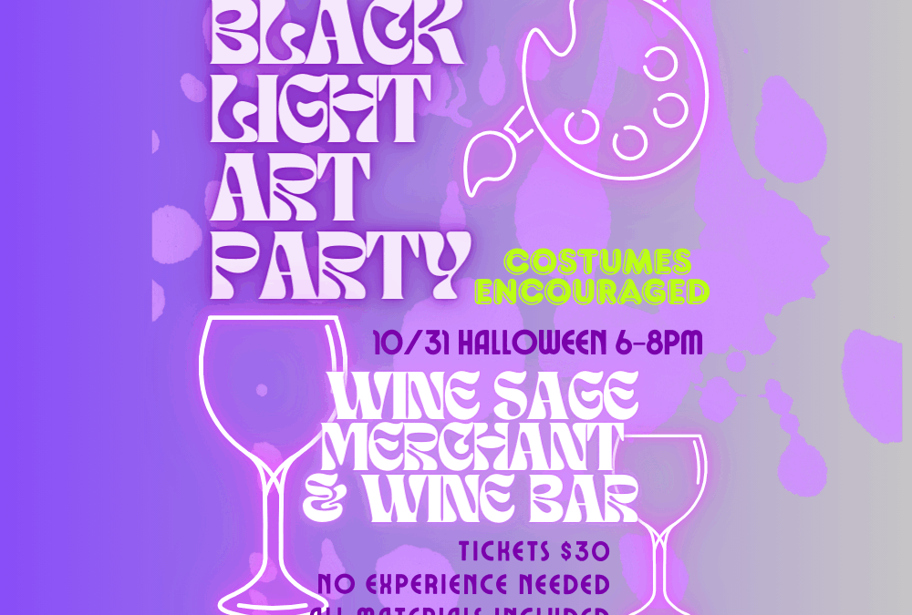 Halloween Black Light Art Party