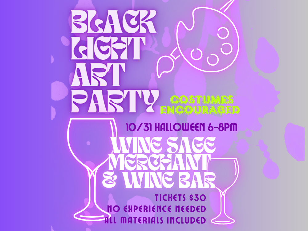 EVENT SIZE WINE SAGE BLACK LIGHT ART PARTY HALLOWEEN (1000 x 750 px)