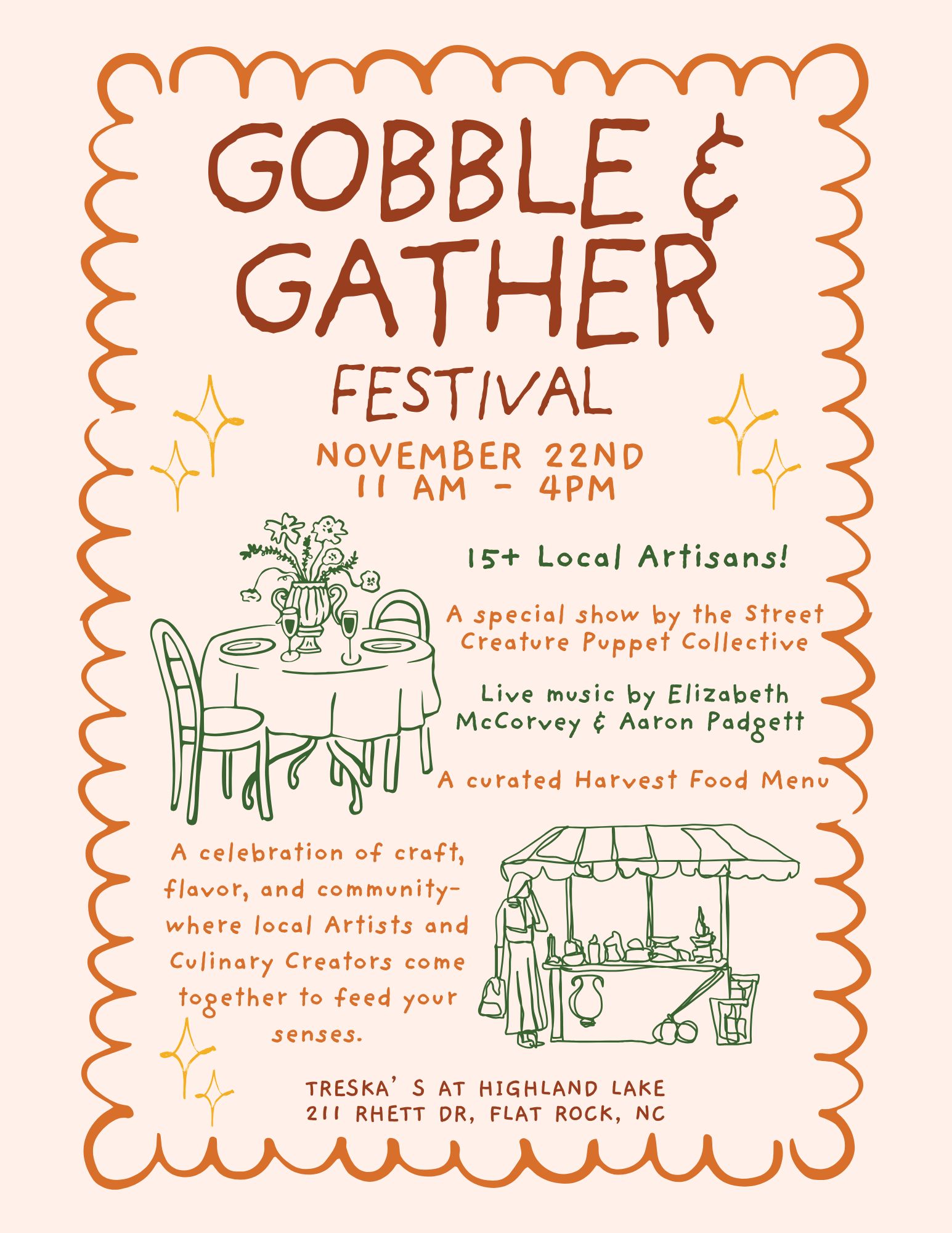 Gobble & Gather Festival at Treska’s on Highland Lake