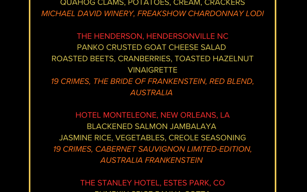 Haunts of Hendo Halloween Dinner