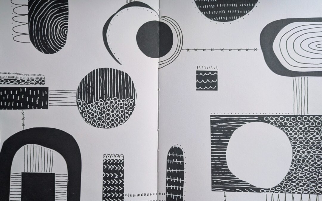 Mindful Mark-Making: Black & White Patterns