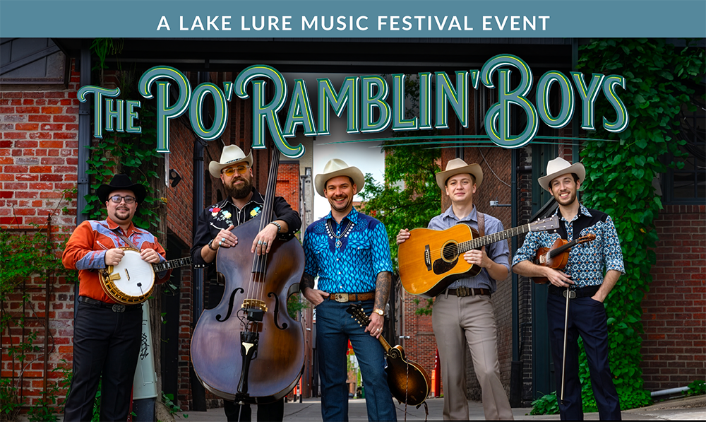 bluegrass band with stringed instruments